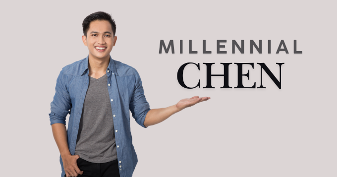 A smiling young adult with the label 