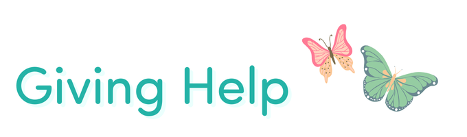 Text Giving Help with butterflies